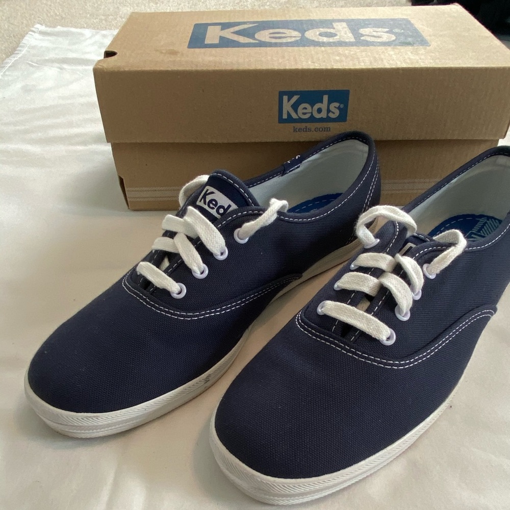 New Navy Blue Keds Size 9